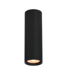 Round ceiling luminaires - Italux Rilok Surface-mounted 1xGU10 10W Sandblasted Black CLN-83920-M-BK - product 1