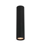 Round ceiling luminaires - Italux Rilok Surface-mounted 1xGU10 10W Sandblasted Black CLN-83920-L-BK - product 1