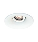 Round flush-mounted lamps - Italux Ralte Flush Mounted Ceiling 1xGU10 10W White Sandblasted DL-36360-GU10-WH - product 1