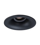Round flush-mounted lamps - Italux Ralte Flush Mounted Ceiling 1xGU10 10W Black Sandblasted DL-36360-GU10-BK - product 1