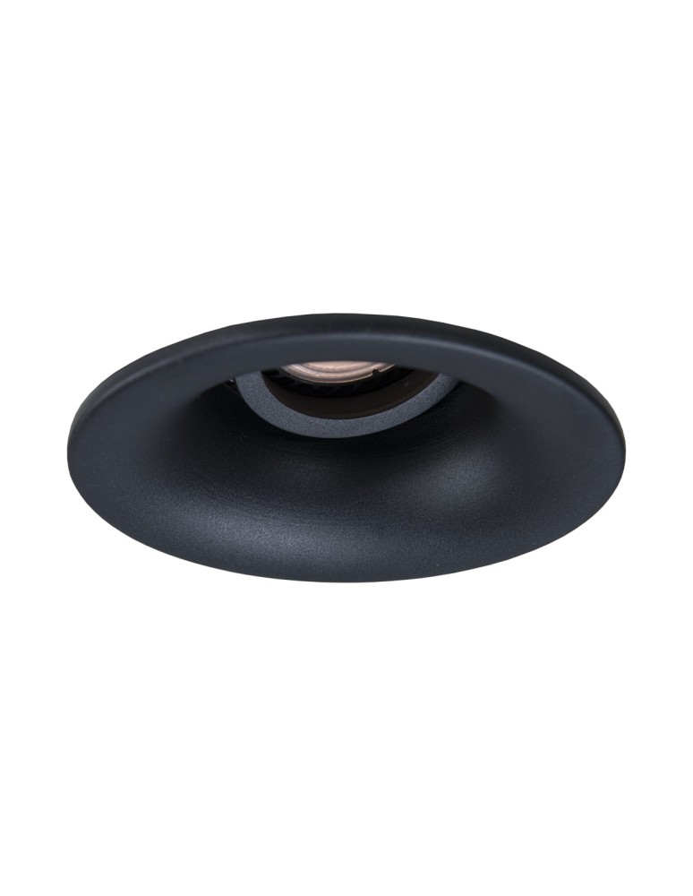 Round flush-mounted lamps - Italux Ralte Flush Mounted Ceiling 1xGU10 10W Black Sandblasted DL-36360-GU10-BK - product kolory-swiatla.pl 1