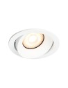 Italux Oker Flush Mounted Ceiling 1xGU10 10W White Sandblasted DL-26260-GU10-WH