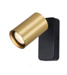 Adjustable wall lamps - Italux Nesto Wall lamp 1xGU10 10W Black, gold WL-23436-1-BK-GD - product 1
