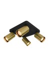 Italux Nesto Spotlight/Spot 4xGU10 10W Black, Brass SPL-23436-4S-BK-BRSS