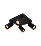 Adjustable ceiling lamps - spots - Italux Nesto Spotlight/Spot 4xGU10 10W Black Sandblasted SPL-23436-4S-BK - product 1
