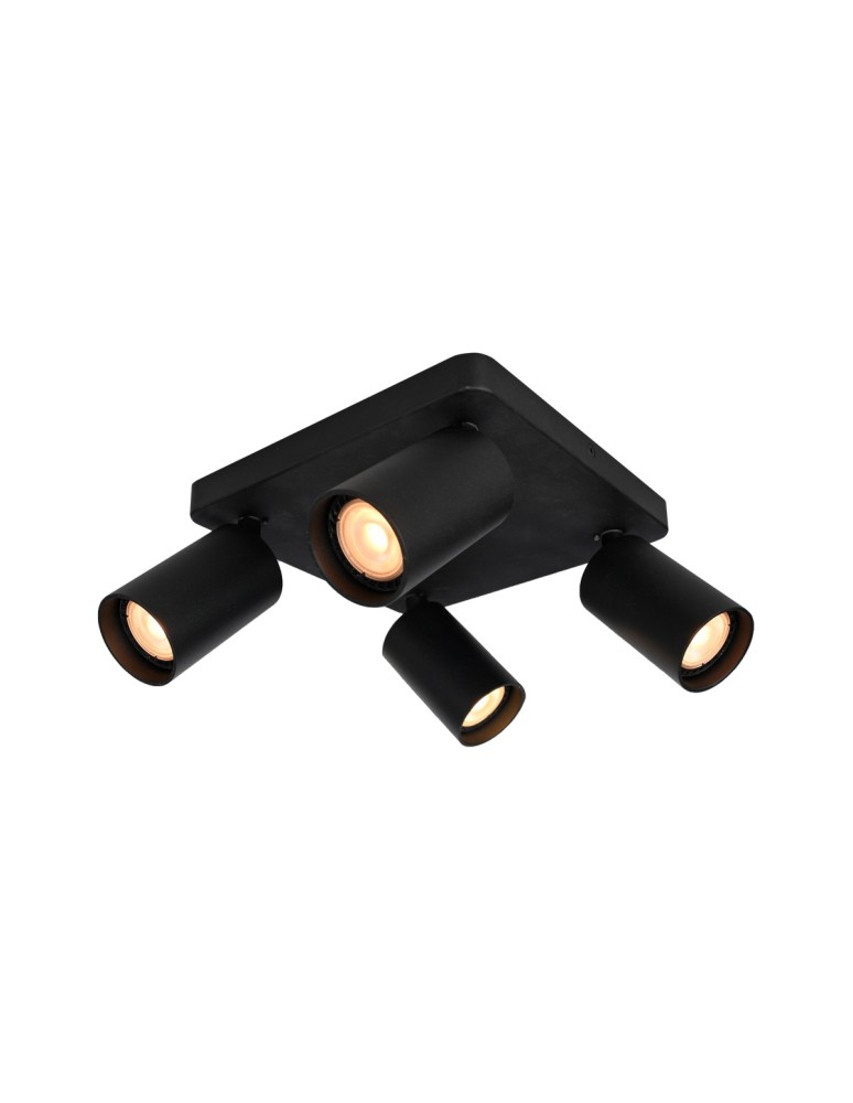 Adjustable ceiling lamps - spots - Italux Nesto Spotlight/Spot 4xGU10 10W Black Sandblasted SPL-23436-4S-BK - product kolory-swiatla.pl 1