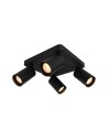 Italux Nesto Spotlight/Spot 4xGU10 10W Black Sandblasted SPL-23436-4S-BK