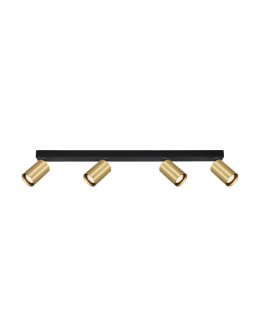 Italux Nesto Spotlight/Spot 4xGU10 10W Black, Brass SPL-23436-4-BK-GD