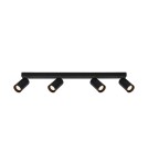 Adjustable ceiling lamps - spots - Italux Nesto Spotlight/Spot 4xGU10 10W Black Sandblasted SPL-23436-4-BK - product 1