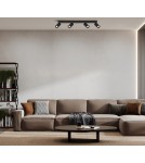 Adjustable ceiling lamps - spots - Italux Nesto Spotlight/Spot 4xGU10 10W Black Sandblasted SPL-23436-4-BK - product 2