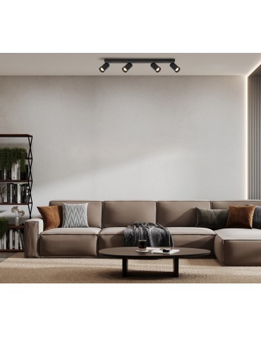 Italux Nesto Spotlight/Spot 4xGU10 10W Black Sandblasted SPL-23436-4-BK - product 2