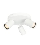 Adjustable ceiling lamps - spots - Italux Nesto Spotlight/Spot 3xGU10 10W White Sandblasted SPL-23436-3R-WH - product 1