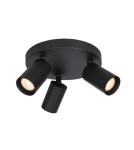 Adjustable ceiling lamps - spots - Italux Nesto Spotlight/Spot 3xGU10 10W Black Sandblasted SPL-23436-3R-BK - product 1