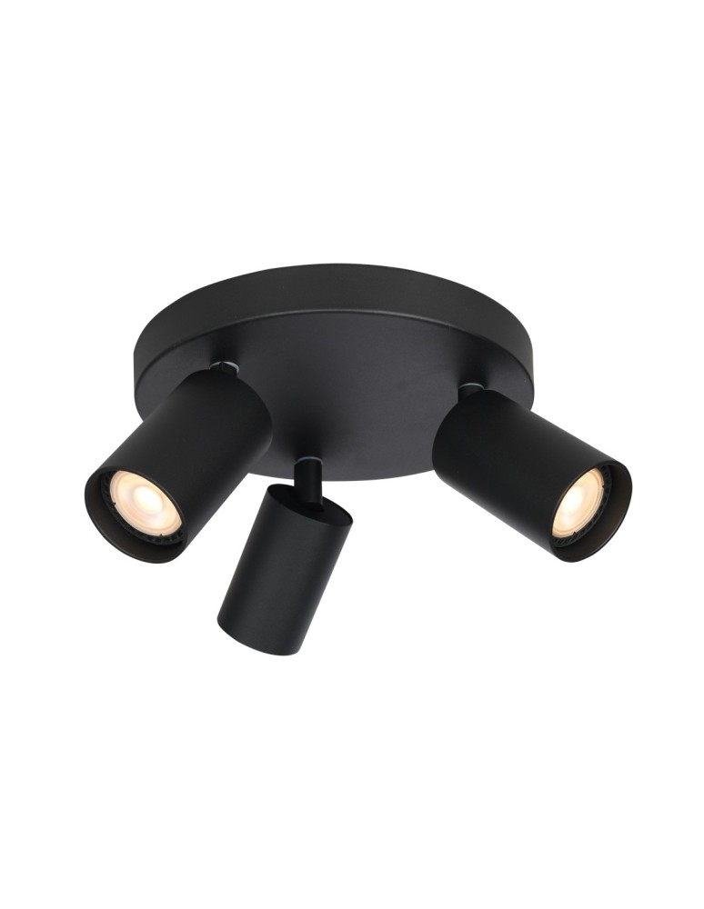 Adjustable ceiling lamps - spots - Italux Nesto Spotlight/Spot 3xGU10 10W Black Sandblasted SPL-23436-3R-BK - product kolory-swiatla.pl 1