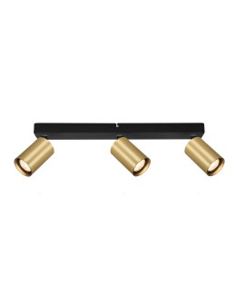 Italux Nesto Spotlight/Spot 3xGU10 10W Black, Brass SPL-23436-3-BK-GD