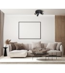 Adjustable ceiling lamps - spots - Italux Nesto Spotlight/Spot 3xGU10 10W Black Sandblasted SPL-23436-3R-BK - product 2