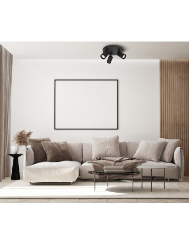 Italux Nesto Spotlight/Spot 3xGU10 10W Black Sandblasted SPL-23436-3R-BK - product 2