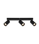 Adjustable ceiling lamps - spots - Italux Nesto Spotlight/Spot 3xGU10 10W Black Sandblasted SPL-23436-3-BK - product 1