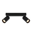 Adjustable ceiling lamps - spots - Italux Nesto Spotlight/Spot 2xGU10 10W Black Sandblasted SPL-23436-2-BK - product 1