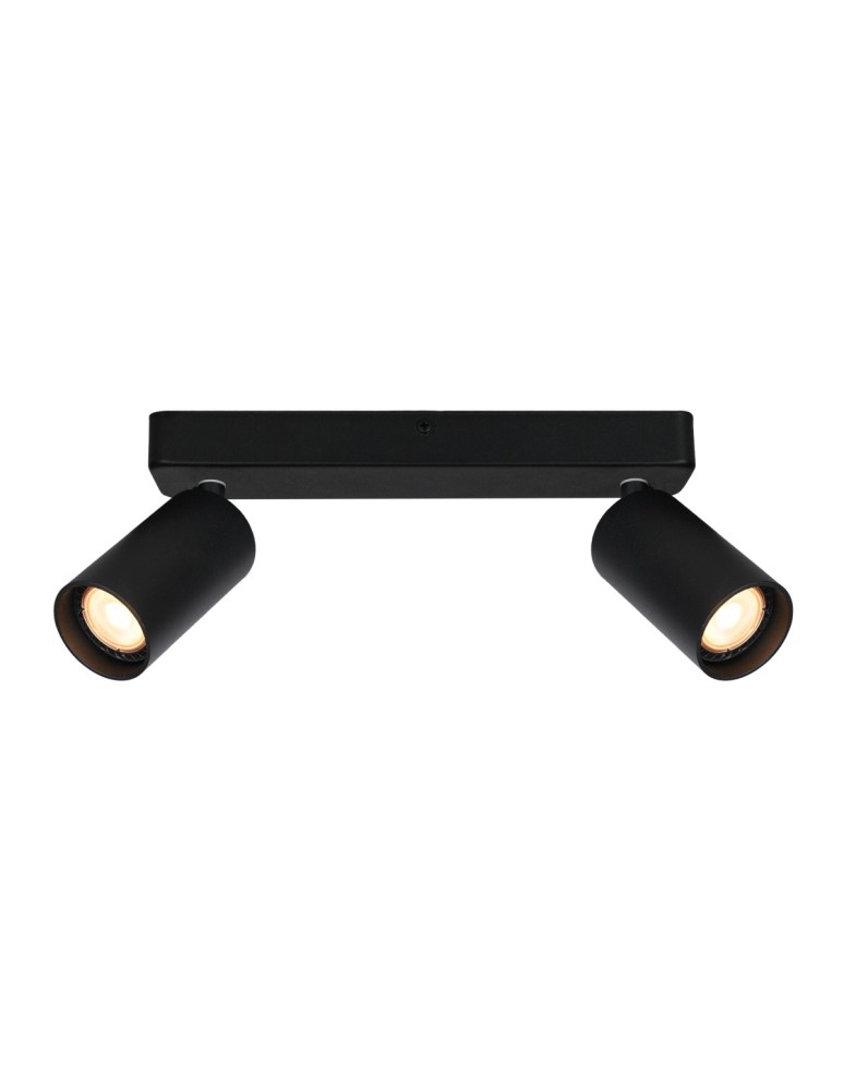 Adjustable ceiling lamps - spots - Italux Nesto Spotlight/Spot 2xGU10 10W Black Sandblasted SPL-23436-2-BK - product kolory-swiatla.pl 1