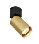 Adjustable ceiling lamps - spots - Italux Nesto Spotlight/Spot 1xGU10 10W Black, Brass SPL-23436-1R-BK-BRSS - product 1