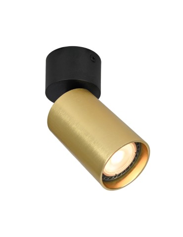 Italux Nesto Spotlight/Spot 1xGU10 10W Black, Brass SPL-23436-1R-BK-BRSS