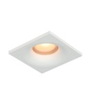 Flush-mounted hermetic lamps - Italux Naru Flush Mounted Ceiling 1xGU10 10W IP44 White Sandblasted DL-61903-IP44-WH - product 1