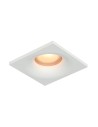 Italux Naru Flush Mounted Ceiling 1xGU10 10W IP44 White Sandblasted DL-61903-IP44-WH