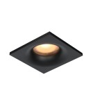 Flush-mounted hermetic lamps - Italux Naru Flush Mounted Ceiling 1xGU10 10W IP44 Sandblasted Black DL-61903-IP44-BK - product 1