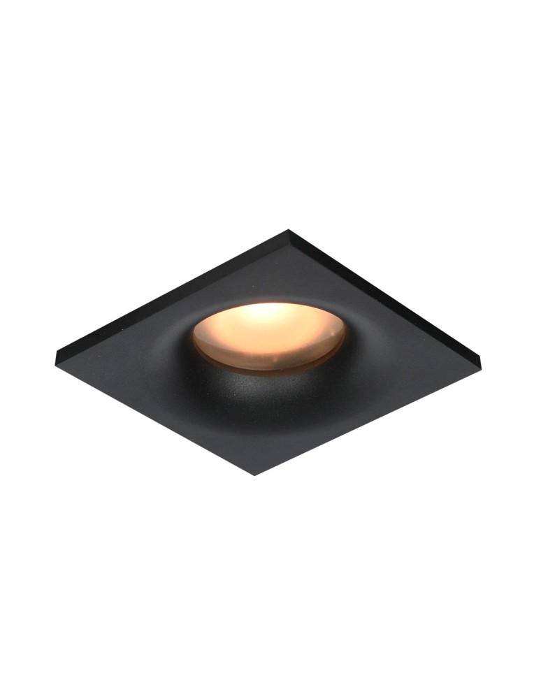 Flush-mounted hermetic lamps - Italux Naru Flush Mounted Ceiling 1xGU10 10W IP44 Sandblasted Black DL-61903-IP44-BK - product kolory-swiatla.pl 1