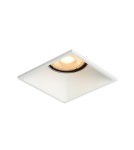 Square flush-mounted lamps - Italux Naru Flush Mounted Ceiling 1xGU10 10W White Sandblasted DL-61903C-WH - product 1