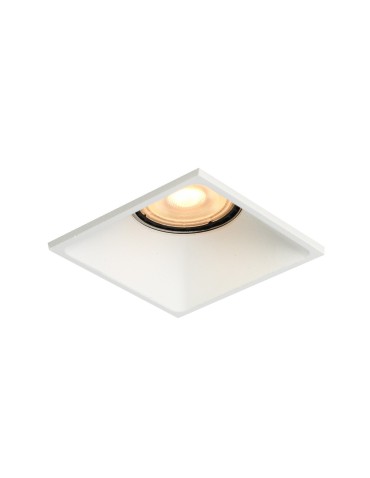 Italux Naru Flush Mounted Ceiling 1xGU10 10W White Sandblasted DL-61903C-WH