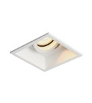 Square flush-mounted lamps - Italux Naro Concealed Ceiling 1xGU10 10W White Sandblasted DL-88031-GU-WH - product 1