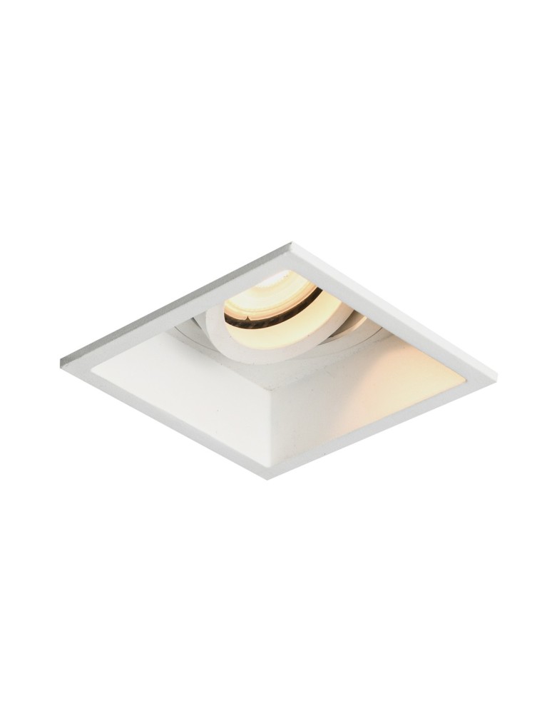 Square flush-mounted lamps - Italux Naro Concealed Ceiling 1xGU10 10W White Sandblasted DL-88031-GU-WH - product kolory-swiatla.pl 1