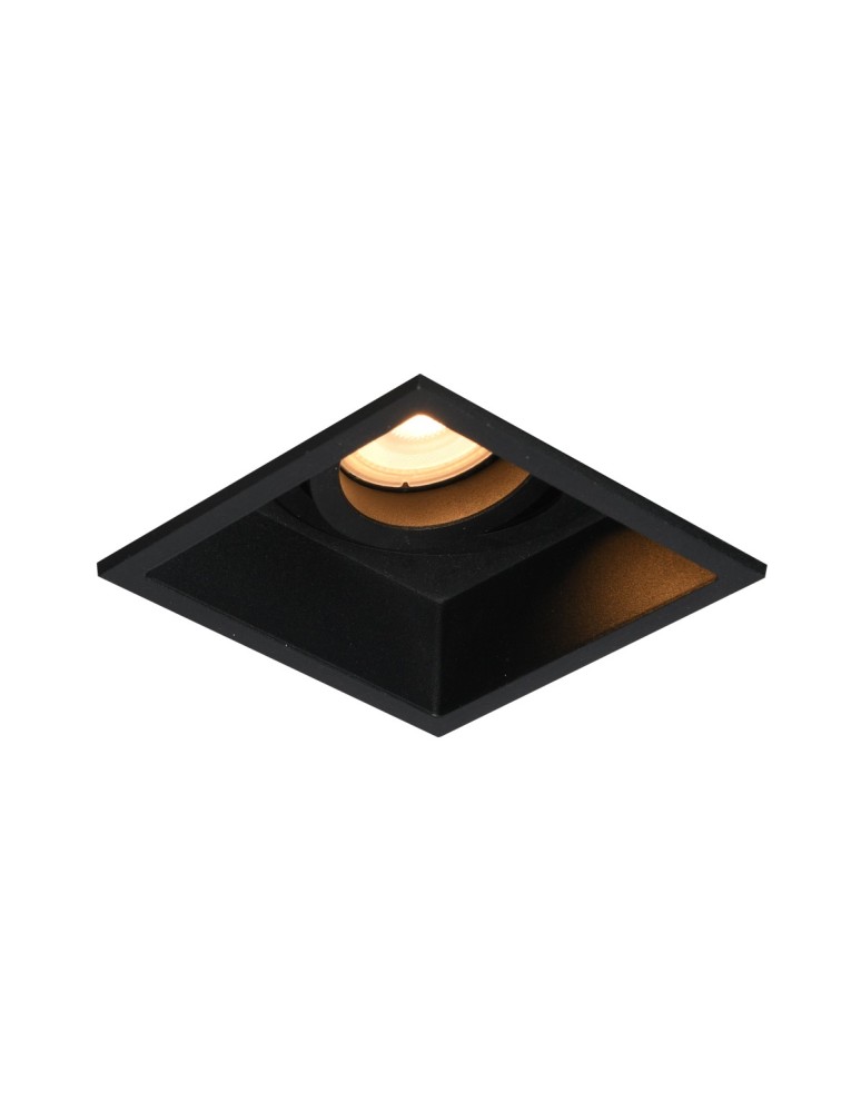 Square flush-mounted lamps - Italux Naro Concealed Ceiling 1xGU10 10W Black Sandblasted DL-88031-GU-BK - product kolory-swiatla.pl 1