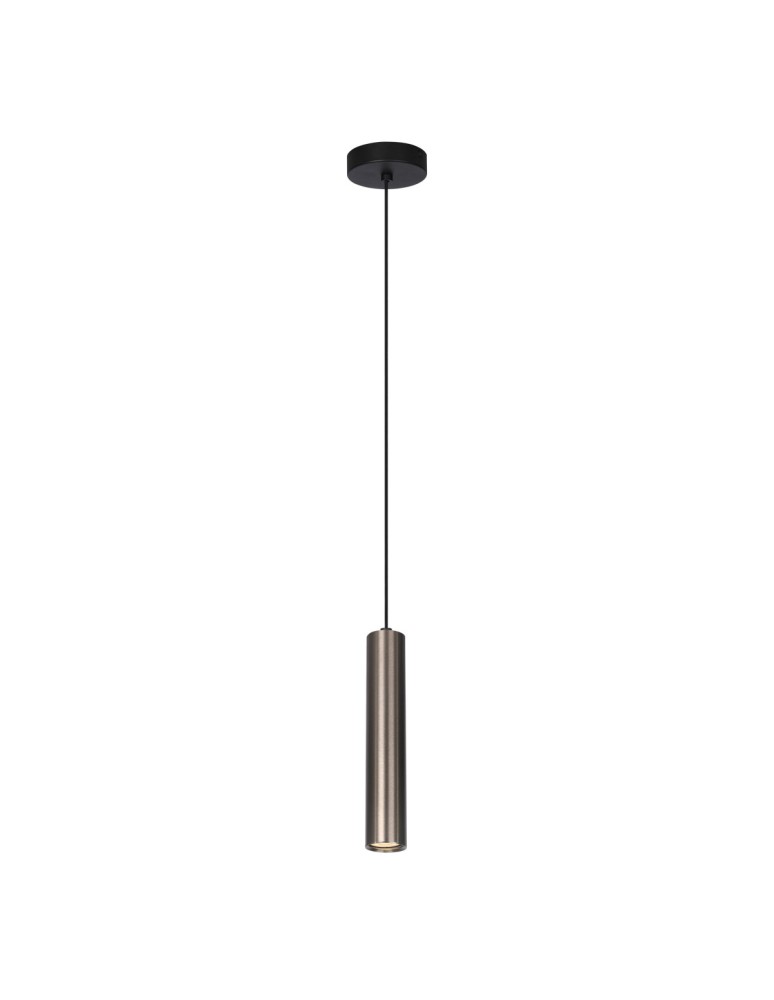 Pendant tube lamps - Italux Lopus Pendant 1xGU10 10W Brown PND-48930-1-BRO - product kolory-swiatla.pl 1