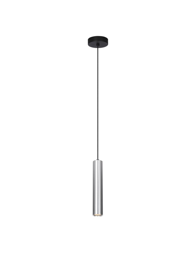 Pendant tube lamps - Italux Lopus Pendant 1xGU10 10W Aluminum PND-48930-1-ALU - product kolory-swiatla.pl 1
