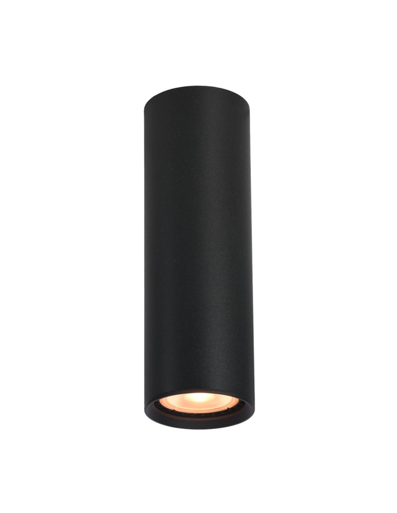 Round ceiling luminaires - Italux Lopus Surface-mounted 1xGU10 10W Sandblasted Black CLN-48930-M-BK - product kolory-swiatla.pl 1