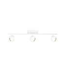 Adjustable ceiling lamps - spots - Italux Lafin Spotlight/Spot 3xGU10 10W White Sandblasted SPL-45379-3-WH - product 1
