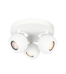 Adjustable ceiling lamps - spots - Italux Lafin Spotlight/Spot 3xGU10 10W White Sandblasted SPL-45379-3R-WH - product 1