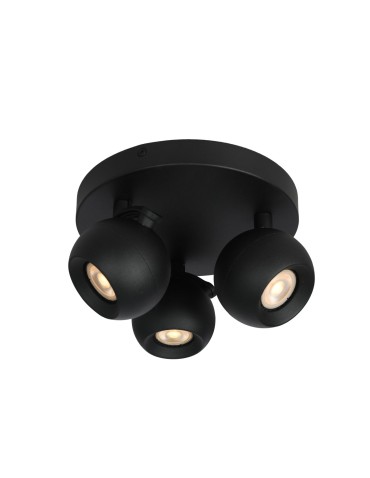 Italux Lafin Spotlight/Spot 3xGU10 10W Black Sandblasted SPL-45379-3R-BK