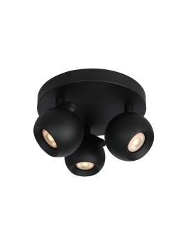 Italux Lafin Reflektorek/Spot 3xGU10 10W Czarny piaskowany SPL-45379-3R-BK