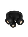 Italux Lafin Spotlight/Spot 3xGU10 10W Black Sandblasted SPL-45379-3R-BK