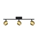 Adjustable ceiling lamps - spots - Italux Lafin Spotlight/Spot 3xGU10 10W Black, Brass SPL-45379-3-BK-BRSS - product 1