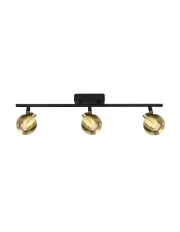 Italux Lafin Spotlight/Spot 3xGU10 10W Black, Brass SPL-45379-3-BK-BRSS