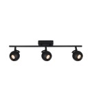 Adjustable ceiling lamps - spots - Italux Lafin Spotlight/Spot 3xGU10 10W Black Sandblasted SPL-45379-3-BK - product 1