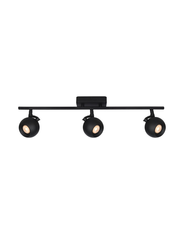 Adjustable ceiling lamps - spots - Italux Lafin Spotlight/Spot 3xGU10 10W Black Sandblasted SPL-45379-3-BK - product kolory-swiatla.pl 1