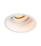 Round flush-mounted lamps - Italux Gralte Flush Mounted Ceiling 1xGU10 10W White Sandblasted DL-88290-GU-WH - product 1