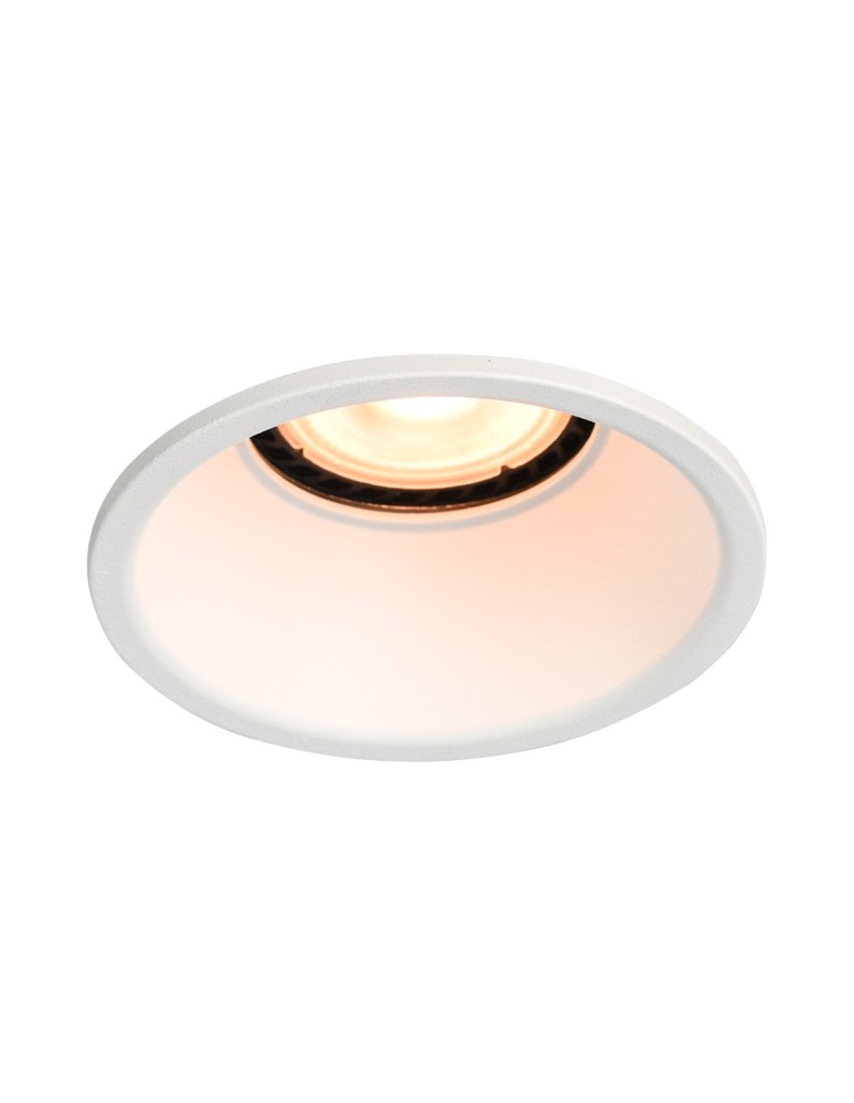 Round flush-mounted lamps - Italux Barto Concealed Ceiling 1xGU10 10W White Sandblasted DL-60327C-WH - product kolory-swiatla.pl 1