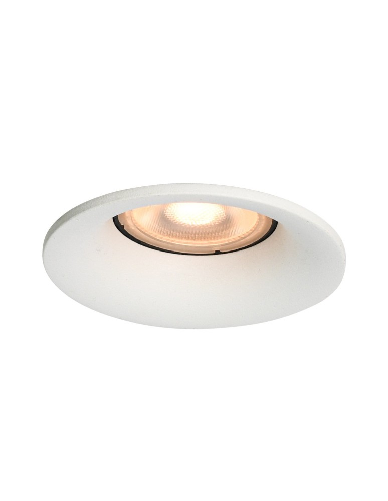 Round flush-mounted lamps - Italux Barto Concealed Ceiling 1xGU10 10W White Sandblasted DL-60327A-WH - product kolory-swiatla.pl 1